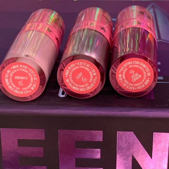 3 NEW JEFFREE STAR VELOUR LIP PURPLES “mini” - Picture 3 of 5